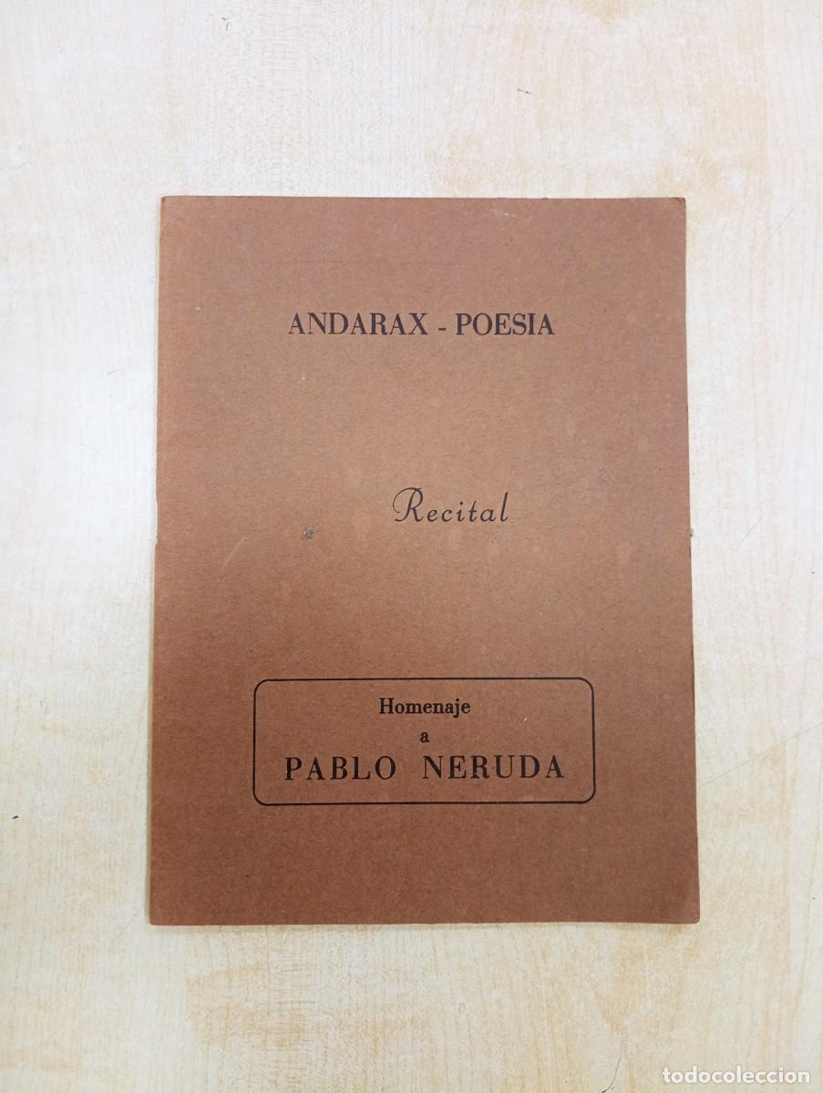 Coleccionismo: ANDARAX POESIA - ALMERIA - RECITAL PABLO NERUDA