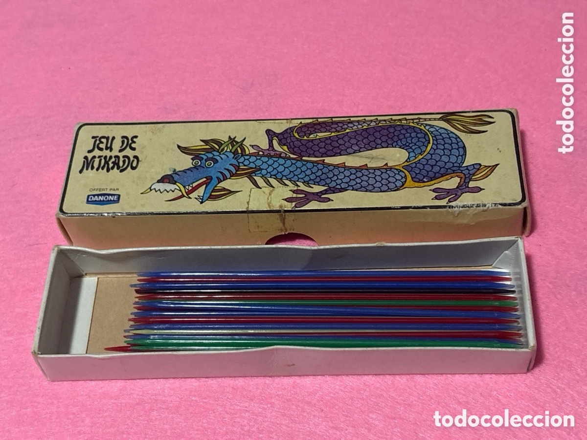 Collezionismo: Antiguo juego de mikado de Danone (A8)