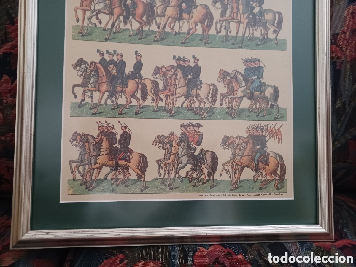 Coleccionismo: LAMINAS DE UNIFORMES, ENMARCADAS (2) - Foto 5