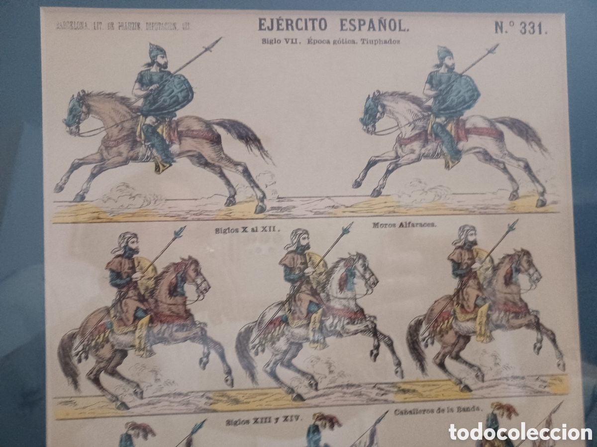 Coleccionismo: LAMINAS DE UNIFORMES, ENMARCADAS (2) - Foto 8
