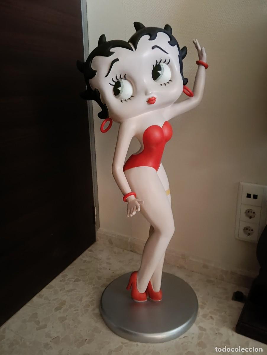 Coleccionismo: ESPECTACULAR FIGURA DEL ICONO BETTY BOOP EN FIBRA DE VIDRIO Y POLIESTER -A&Ntilde;OS 70/80 - ESPA&Ntilde;A- 98 CM