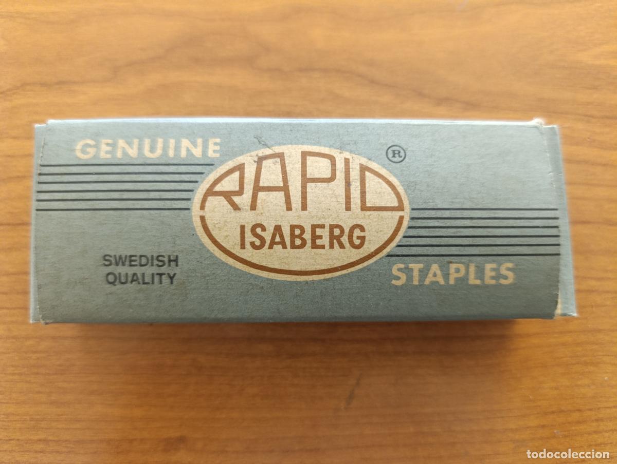 Coleccionismo: CAJAS DE GRAPAS RAPID ISABERG. A 13/4 5/32&rdquo;. DE TIENDA