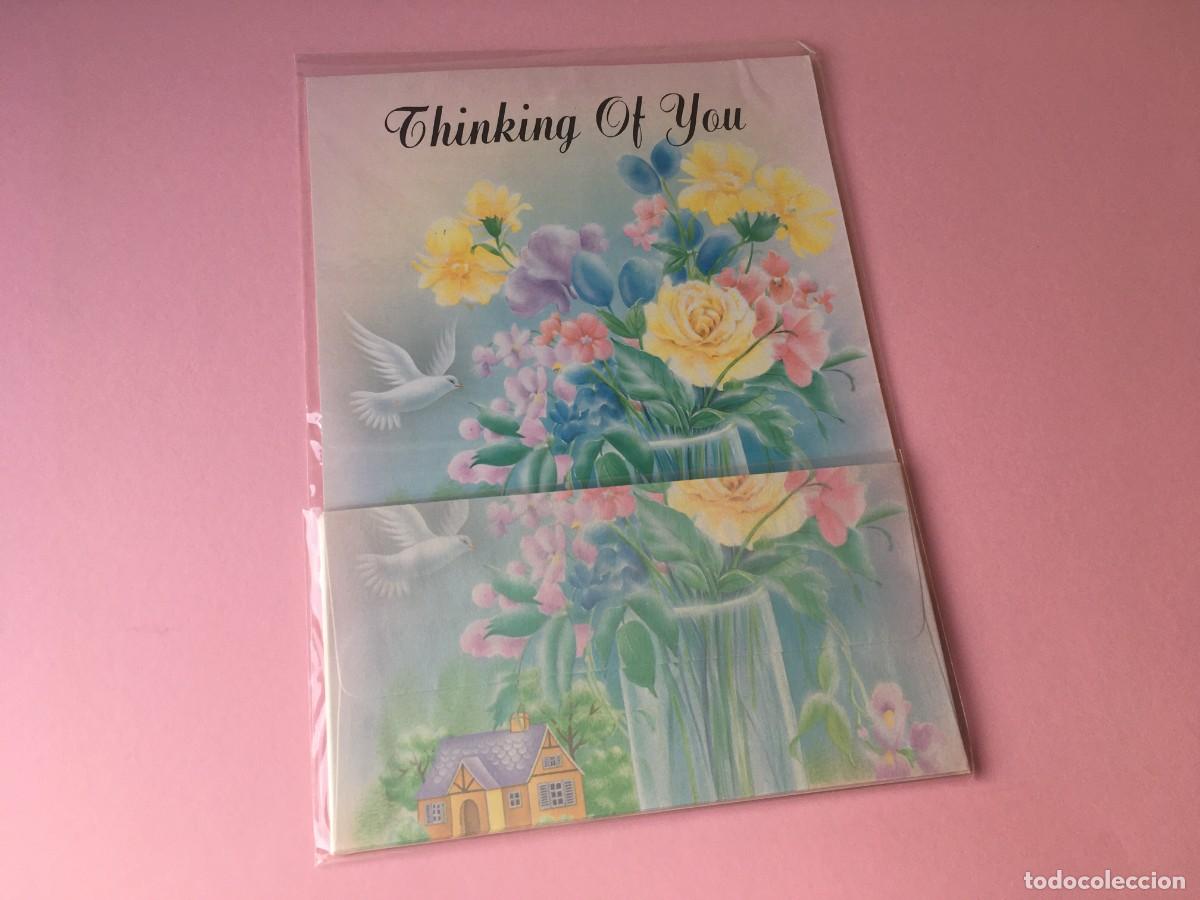 Coleccionismo: CONJUNTO PAPEL DE CARTA ESTILO HOJAS PERFUMADAS THINKING OF YOU A&Ntilde;OS 80 TAIWAN