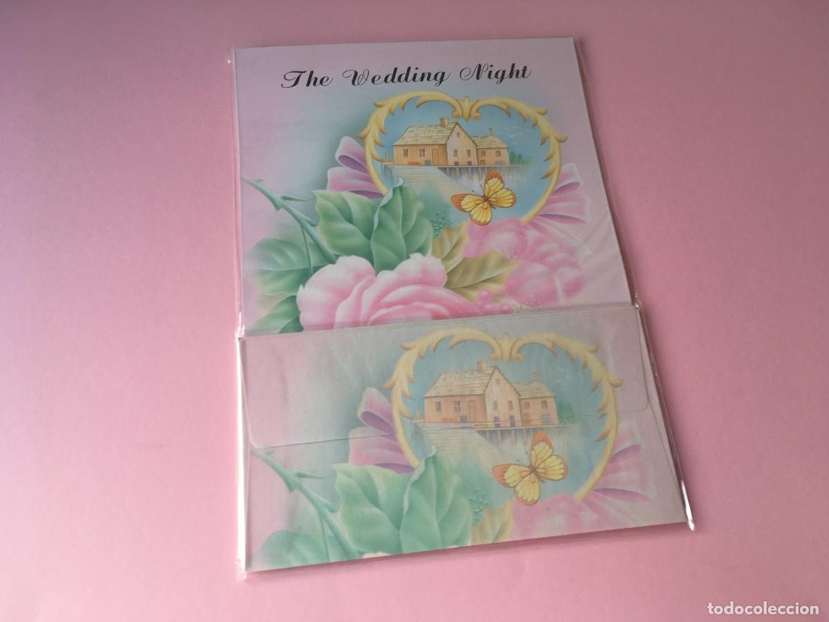Coleccionismo: CONJUNTO PAPEL DE CARTA ESTILO HOJAS PERFUMADAS THE WEDDING NIGHT A&Ntilde;OS 80 TAIWAN