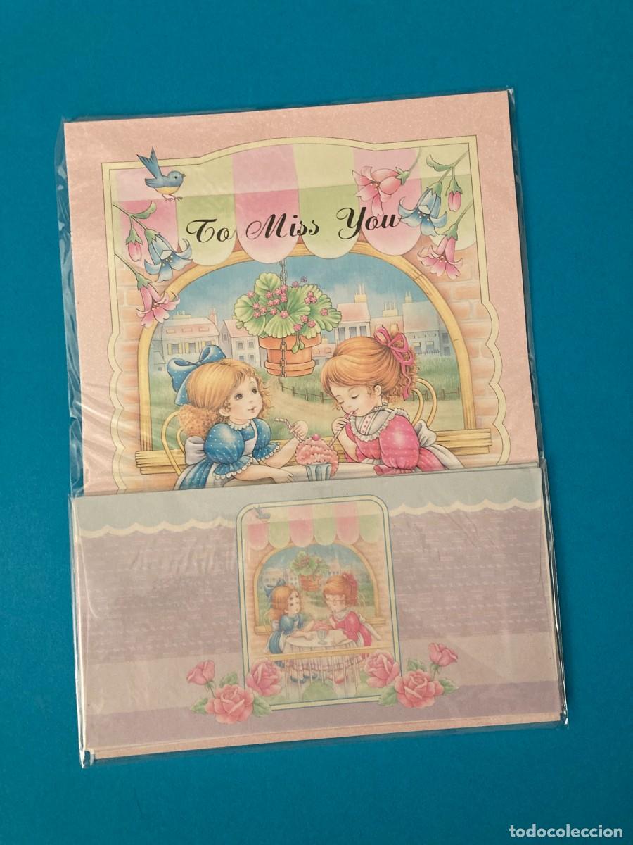 Coleccionismo: CONJUNTO PAPEL DE CARTA ESTILO HOJAS PERFUMADAS TO MISS YOU A&Ntilde;OS 80 TAIWAN
