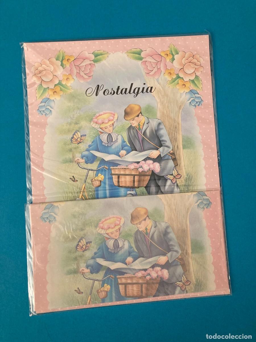 Coleccionismo: CONJUNTO PAPEL DE CARTA ESTILO HOJAS PERFUMADAS NOSTALGIA A&Ntilde;OS 80 TAIWAN