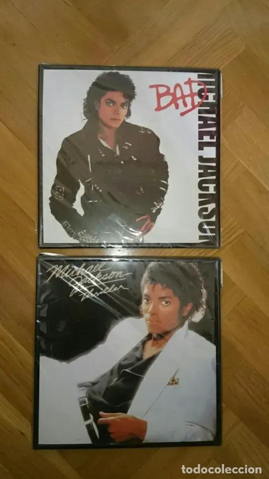 Coleccionismo: Lote 2 cuadros Michael Jackson Bad + Thriller NUEVOS