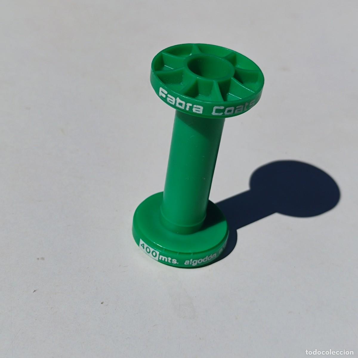 Coleccionismo: CARRETE BOBINA COSTURA PLASTICO HILOS VACIO - FABRA COATS - HERRADURA 400 MTS ALGODON