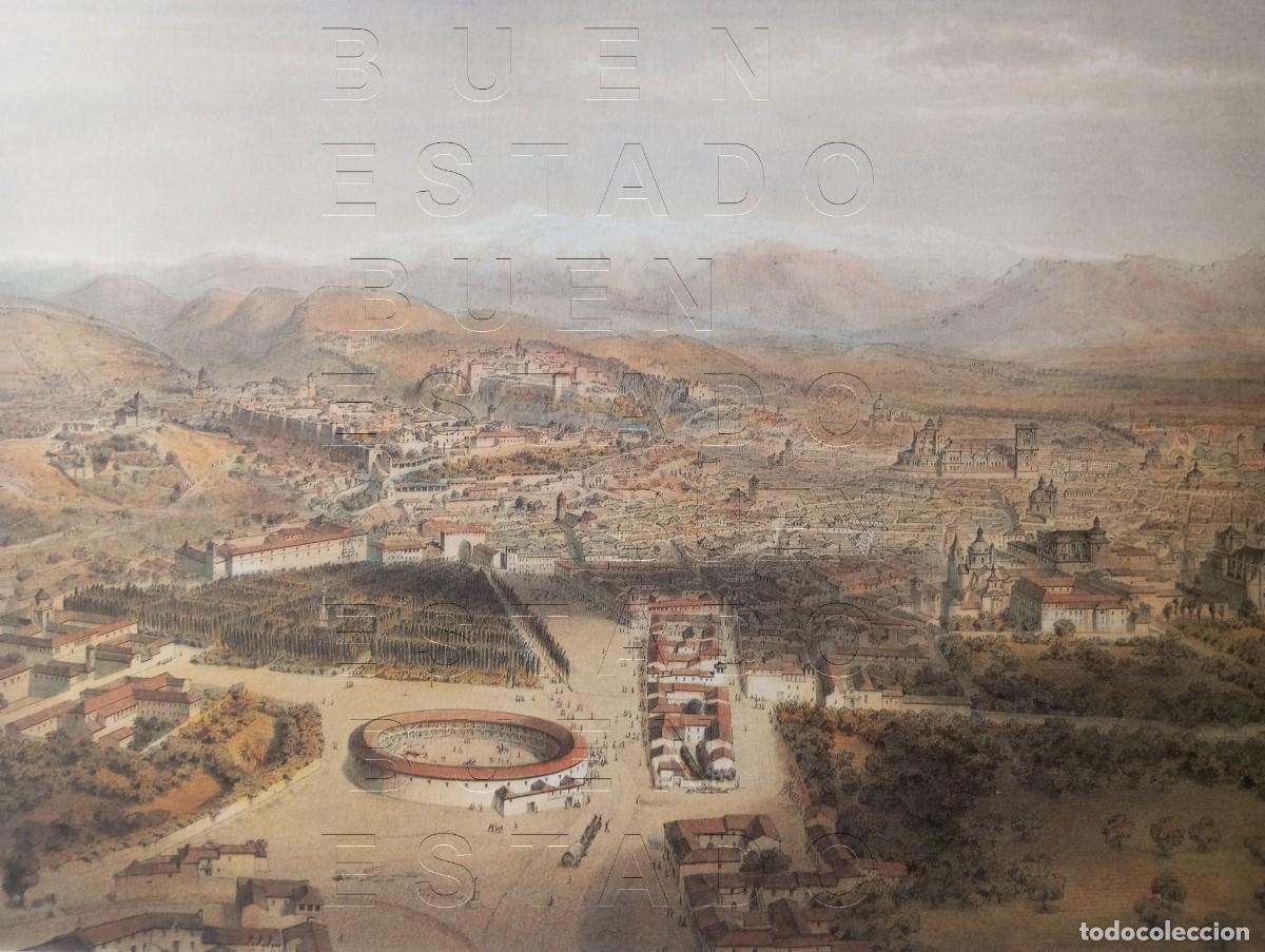 Coleccionismo: GRANADA VISTA AEREA ALFRED GUESDON LAMINA EN PAPEL FRUESO DE GRAN CALIDAD 57X42 M32