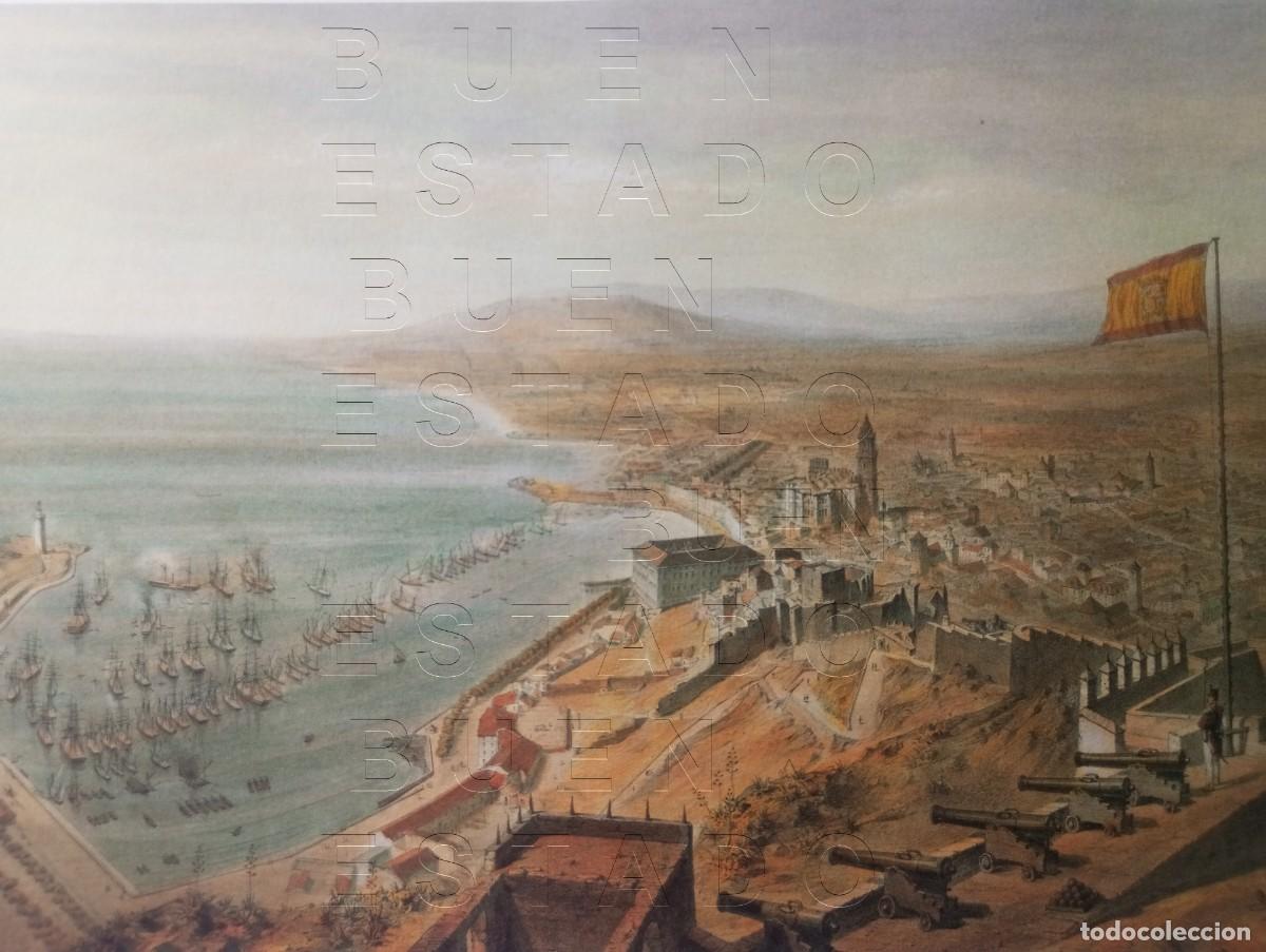 Coleccionismo: MALAGA VISTA AEREA ALFRED GUESDON LAMINA EN PAPEL FRUESO DE GRAN CALIDAD 57X42 M32