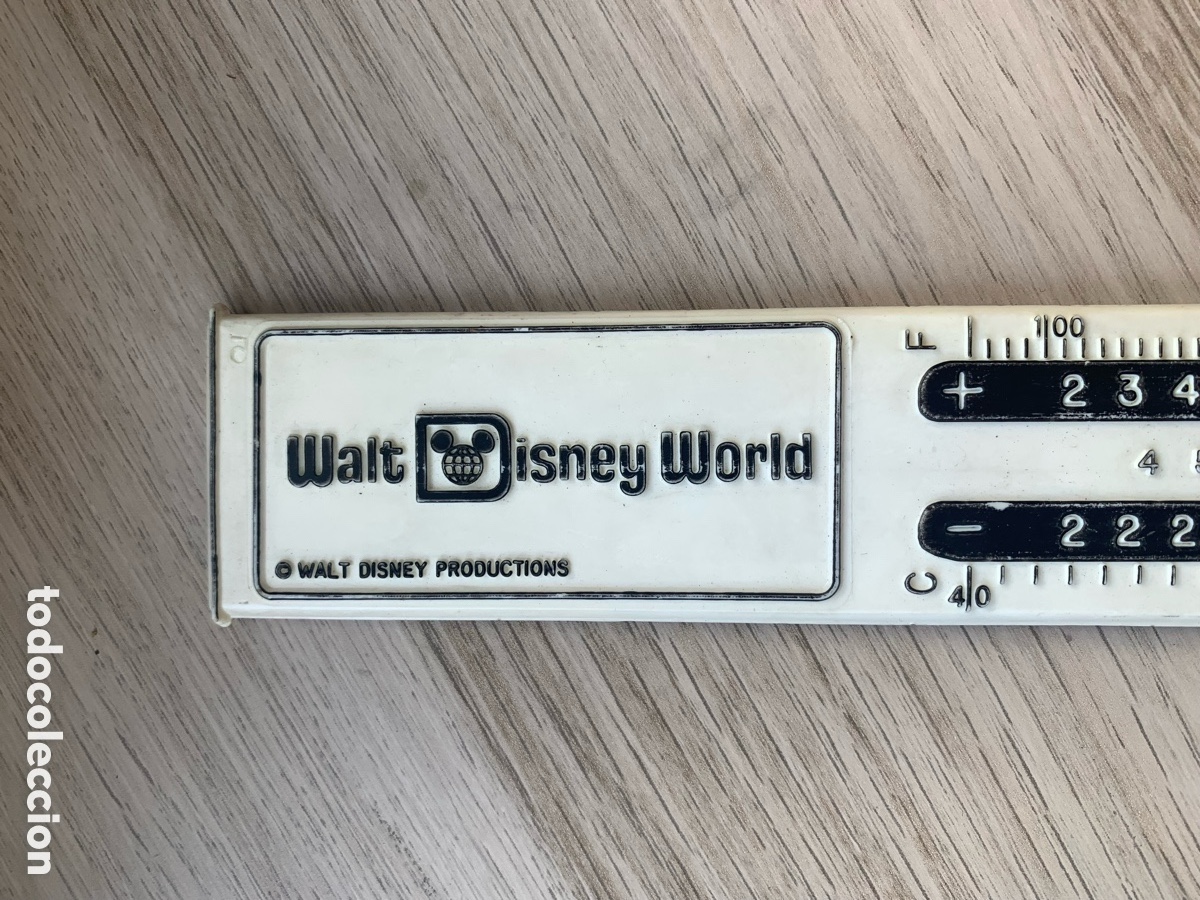 Coleccionismo: Regla de conversi&oacute;n - Mickey Mouse - Walt Disney Word - Foto 2