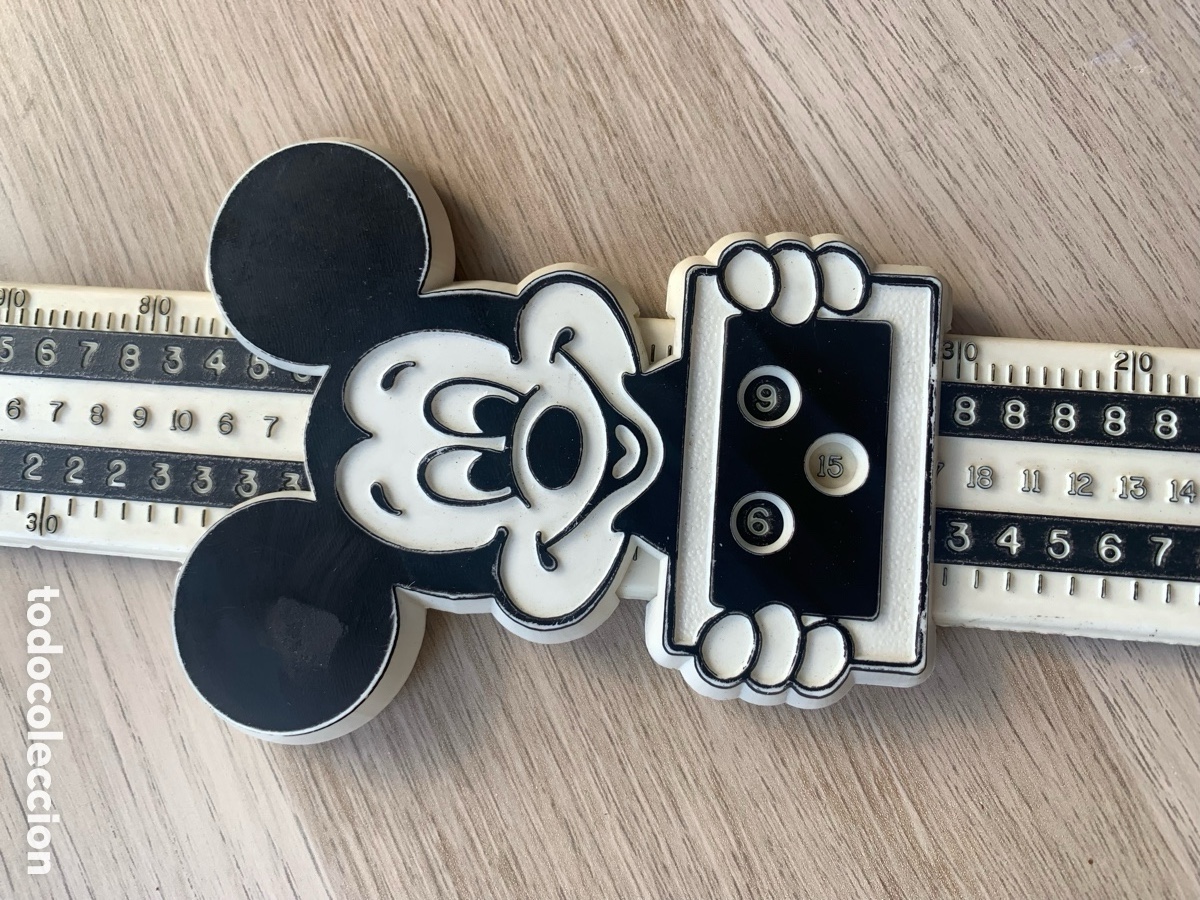 Coleccionismo: Regla de conversi&oacute;n - Mickey Mouse - Walt Disney Word - Foto 3