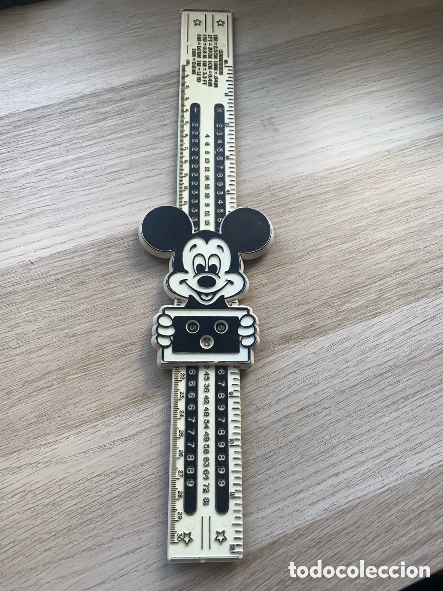 Coleccionismo: Regla de conversi&oacute;n - Mickey Mouse - Walt Disney Word - Foto 4