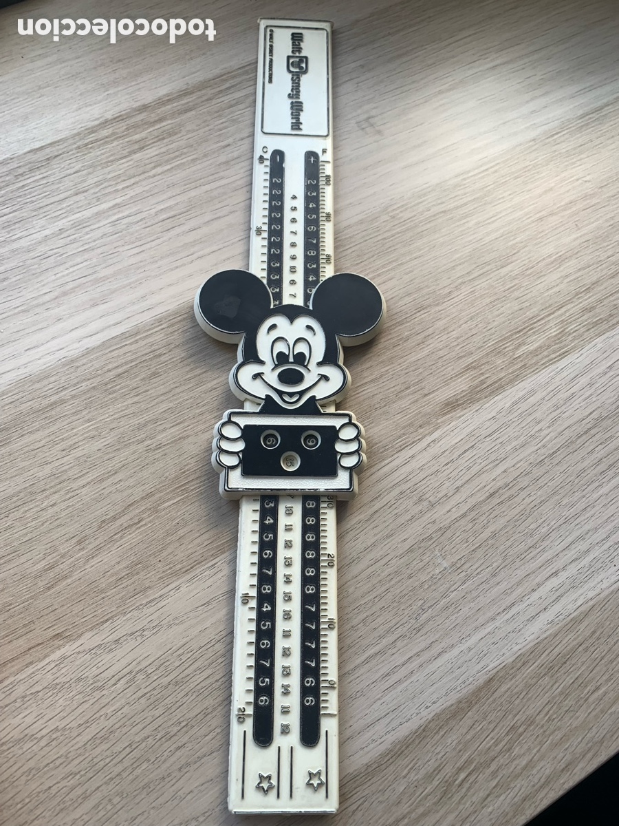 Colecionismo: Regla de conversi&oacute;n - Mickey Mouse - Walt Disney Word