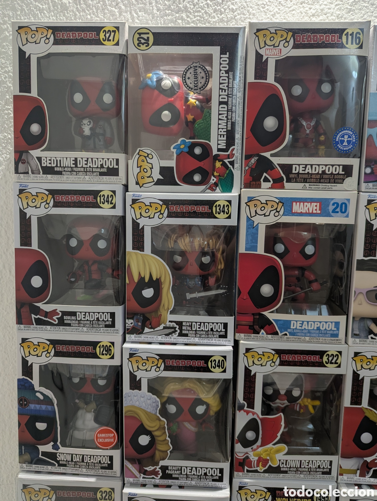 Coleccionismo: 54 Funko Pop Deadpool