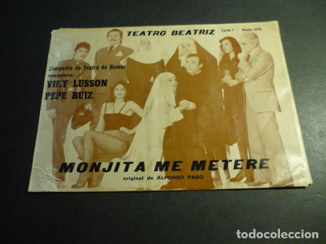 Collezionismo: CALAHORRA LA RIOJA TEATRO BEATRIZ PROGRAMA MONJITA ME METERE