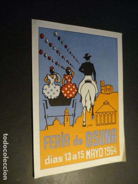 Colecionismo: OSUNA SEVILLA PROGRAMA DE LA FERIA 1964 DIPTICO