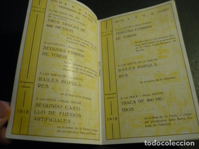 Coleccionismo: VALENCIA PROGRAMA FERIA 1915 - Foto 3
