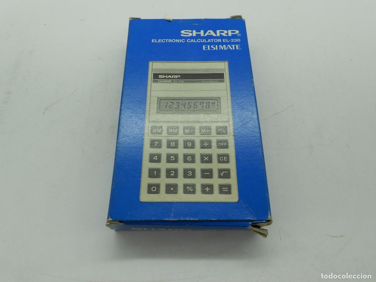 Coleccionismo: calculadora sharp el-230 funciona - Foto 1