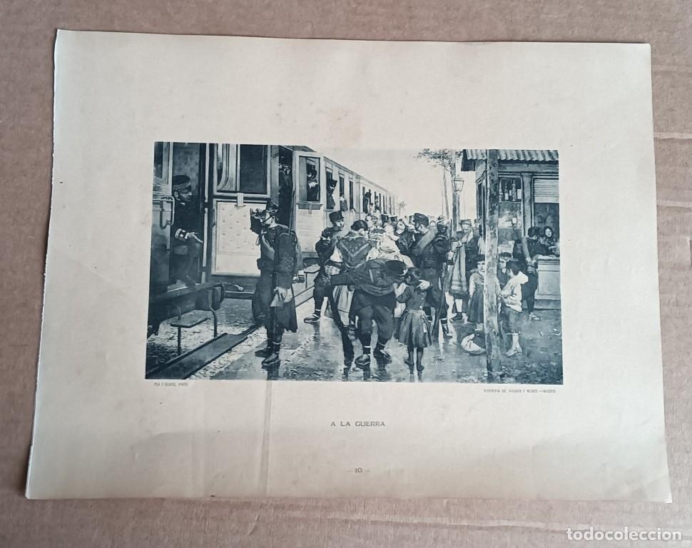 Coleccionismo: Lamina A LA GUERRA - Pla y Rubio, - Pinto Fototipia de Huaser y Menet - Madrid