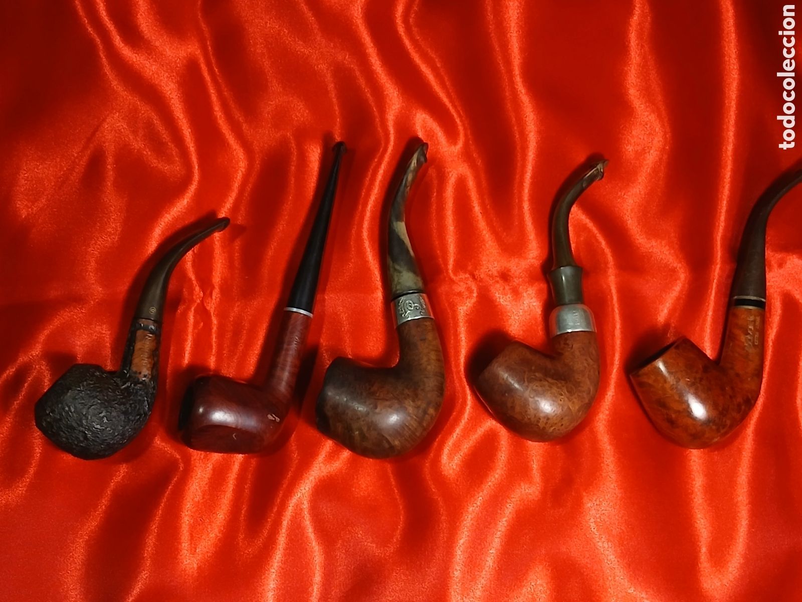 Coleccionismo: 5 Pipas de fumar vintage