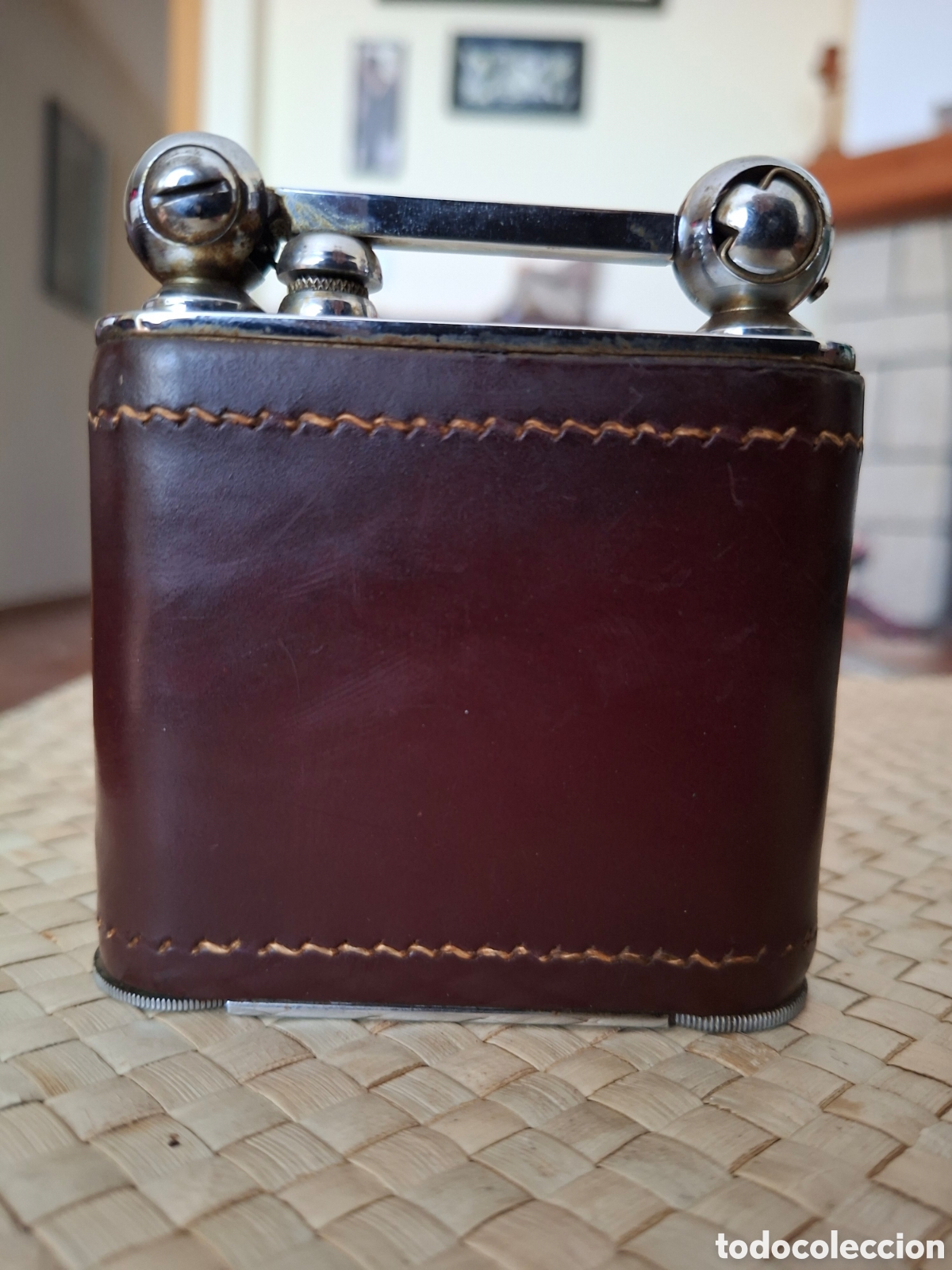 Coleccionismo: ANTIGUO MECHERO DE MESA - Foto 2