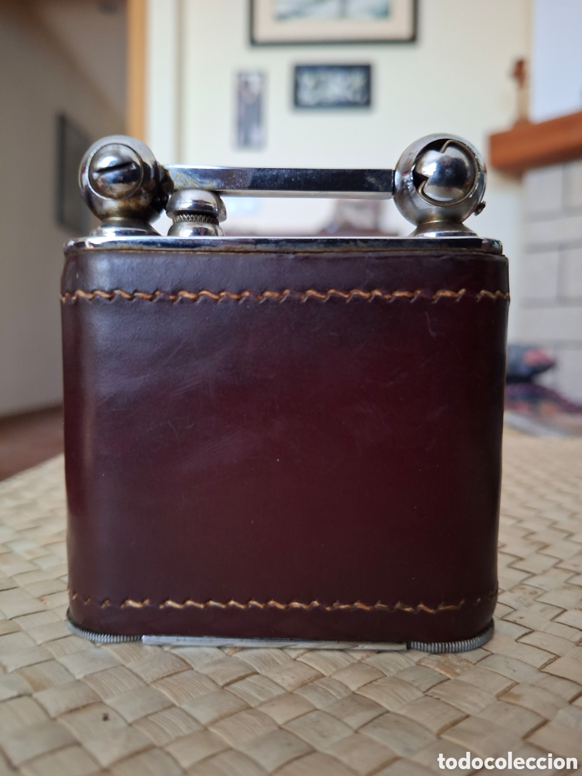 Coleccionismo: ANTIGUO MECHERO DE MESA - Foto 3