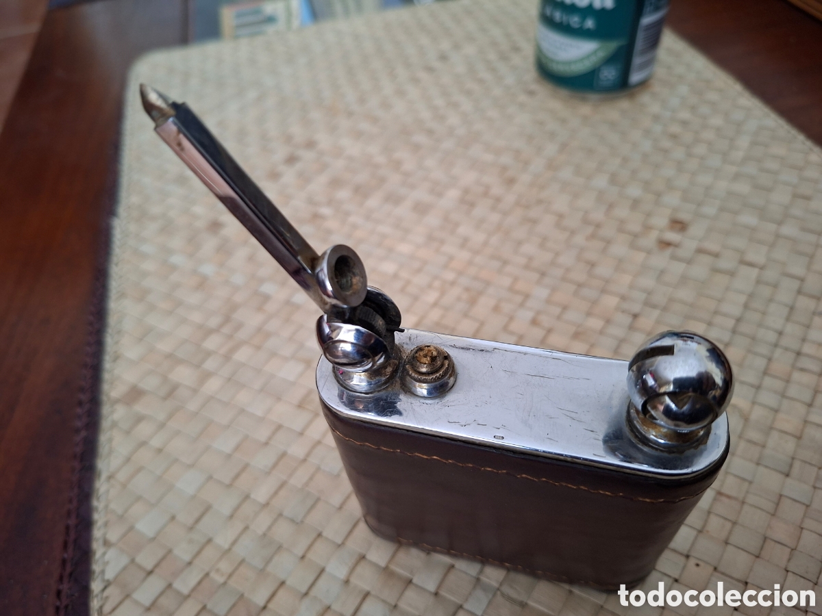 Coleccionismo: ANTIGUO MECHERO DE MESA - Foto 6