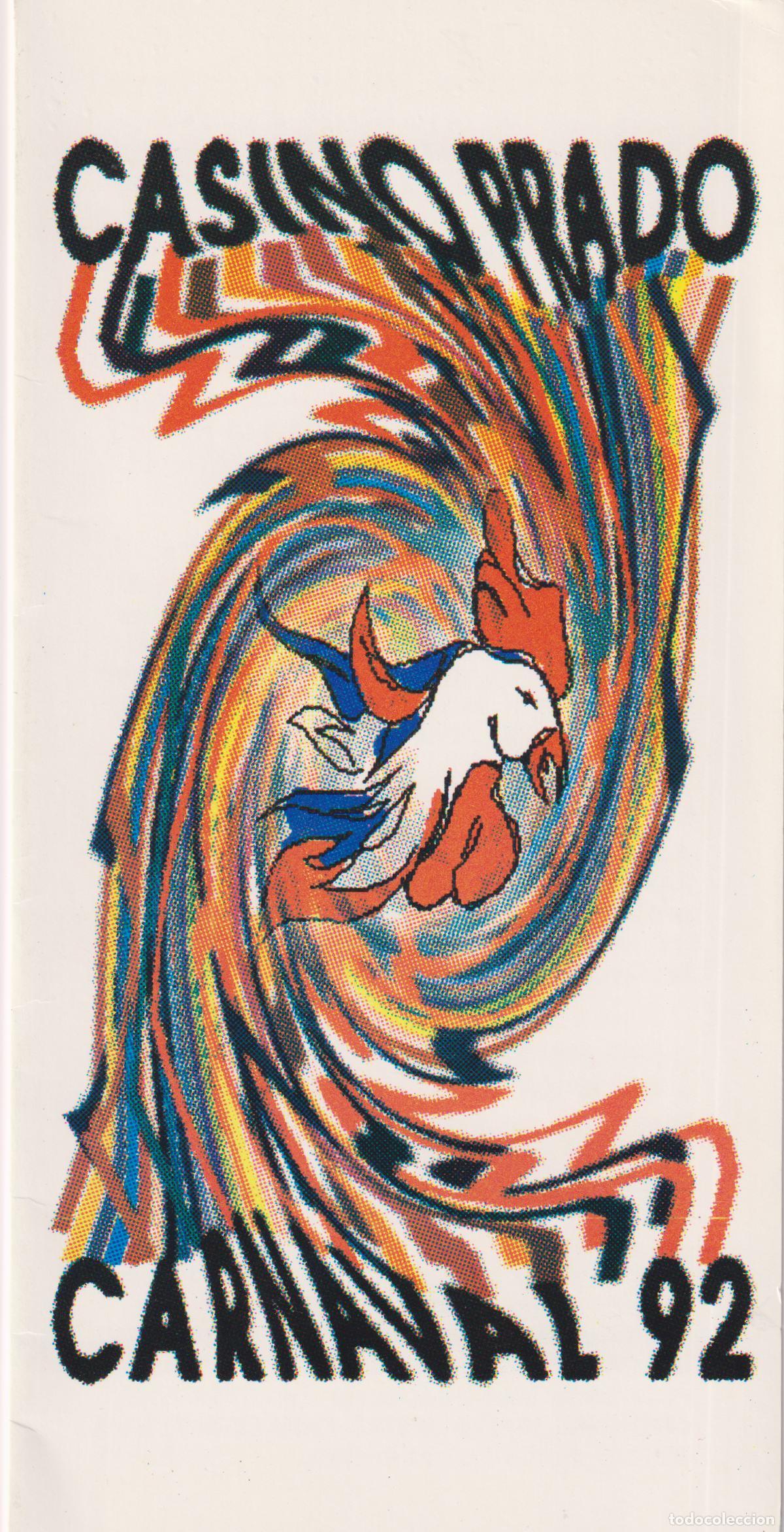 Collezionismo: D&Iacute;PTICO CASINO PRADO &ndash; CARNAVAL '92 &ndash; CASINO PRADO &ndash; SITGES 1992