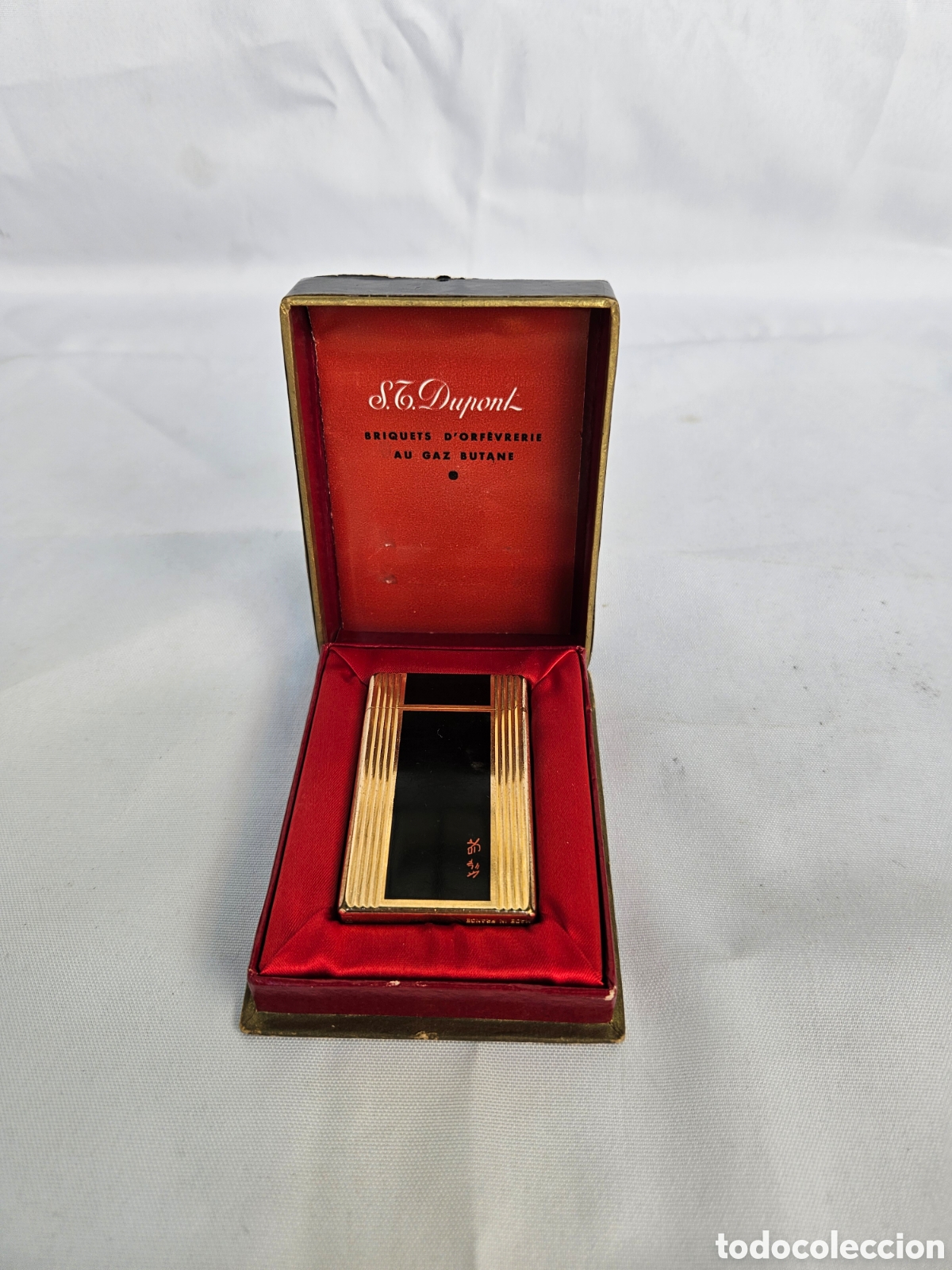 Sammeln: MECHERO ENCENDEDOR S.T. DUPONT PARIS. BRIQUETS D'ORFEVRERIE AU GAZ BUTANE