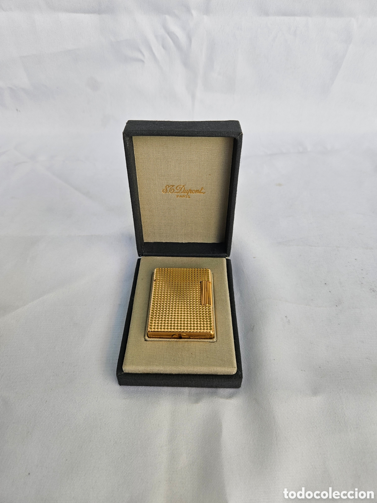 Coleccionismo: MECHERO ENCENDEDOR S.T DUPONT DORADO. MADE IN FRANCE