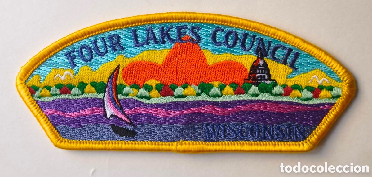 Coleccionismo: EEUU. Parche Scouts. Wisconsin