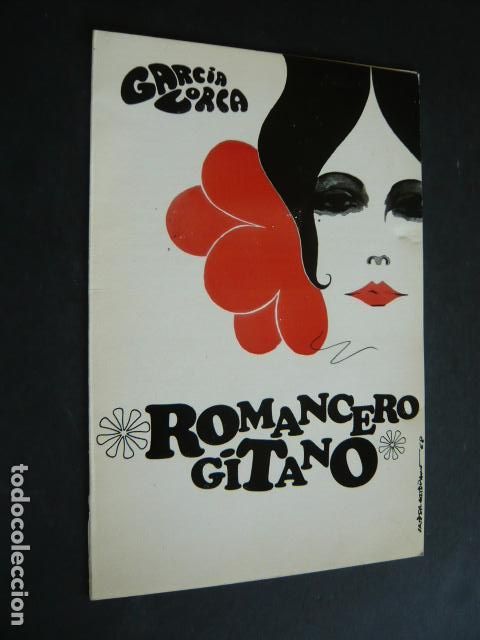 Colecionismo: ROMANCERO GITANO GARCIA LORCA PROGRAMA TEATRO COLEGIO MAYOR SANTA MARIA DE EUROPA MADRID