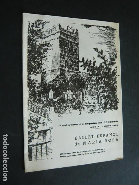 Colecionismo: CORDOBA BALLET ESPA&Ntilde;OL DE MARIA ROSA PROGRAMA 1966