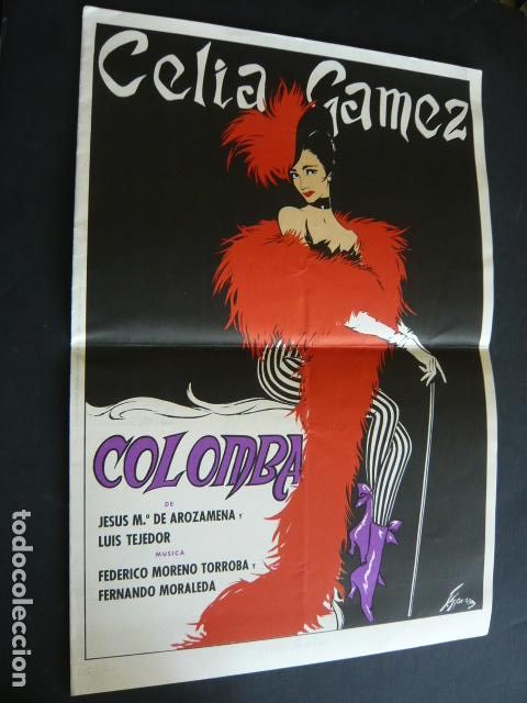 Collecting paper: MADRID TEATRO ALCAZAR COLOMBA CELIA GAMEZ PROGRAMA
