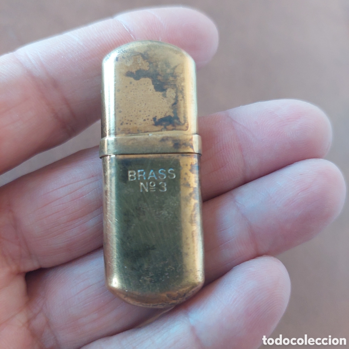 Coleccionismo: Mechero lat&oacute;n BRASS N 3