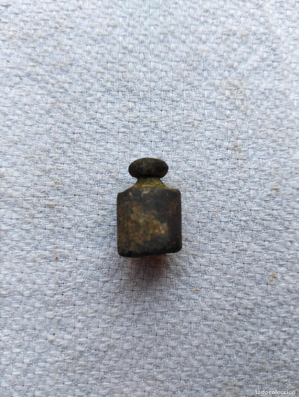 Collecting: Mini medida de peso para b&aacute;scula o balanza de metal lat&oacute;n miniatura gramos S.XIX