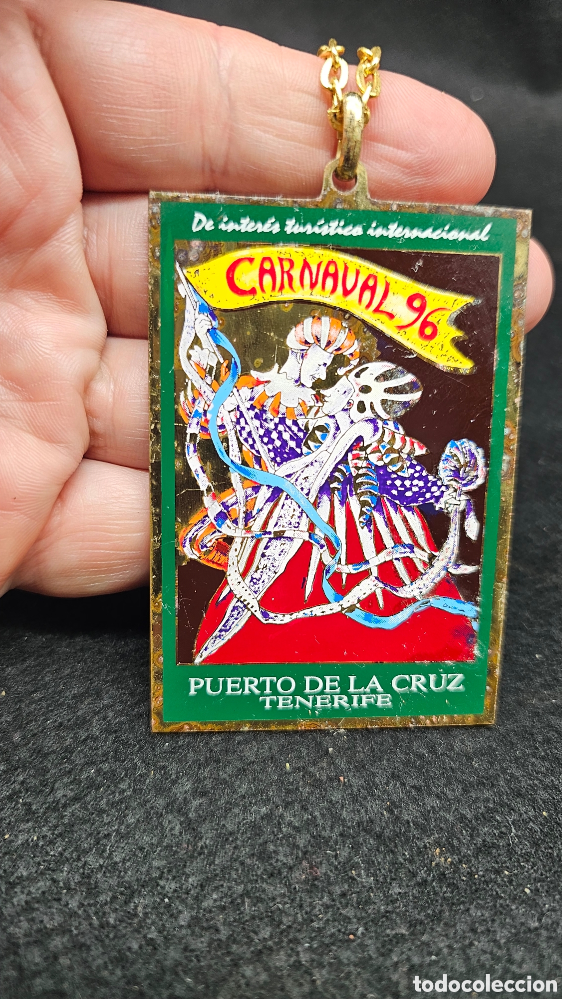 Coleccionismo: Medalla del carnaval de Tenerife 1996 ( Puerto de la Cruz )