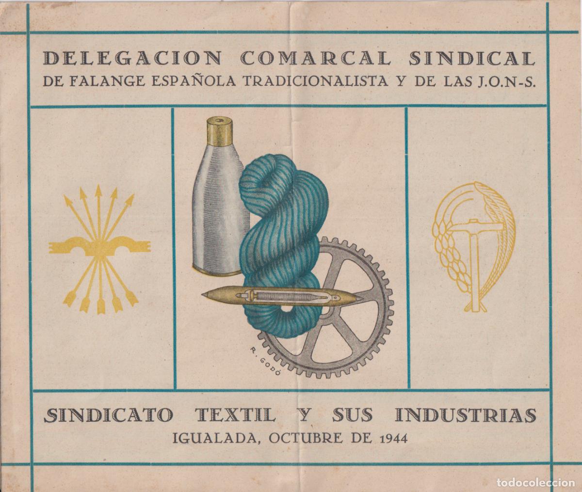 Collezionismo: PROGRAMA DE ACTOS EN HONOR AL PATR&Oacute;N DE IGUALADA B.ANTONIO M&ordf; CLARET &ndash; OCTUBRE 1944