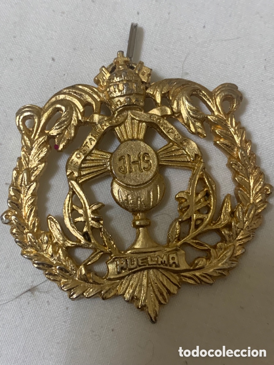Collectionnisme: Medalla Costaleros Huelma Ja&eacute;n &ndash; Corpus Christi &ndash; JHS &ndash; Fundada 1987 &ndash; 6,5 cm