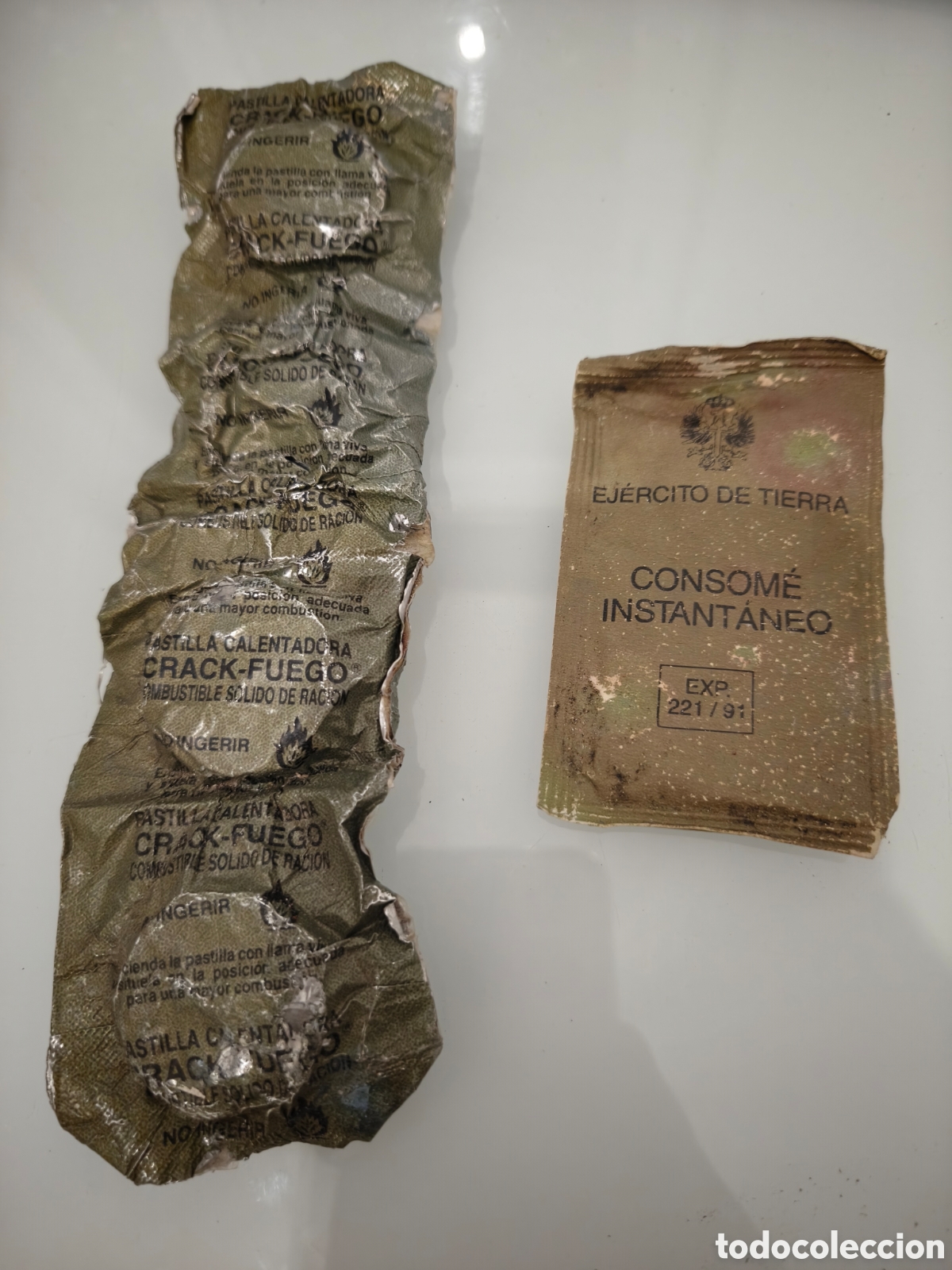 Coleccionismo: Lote productos ejercito de tierra
