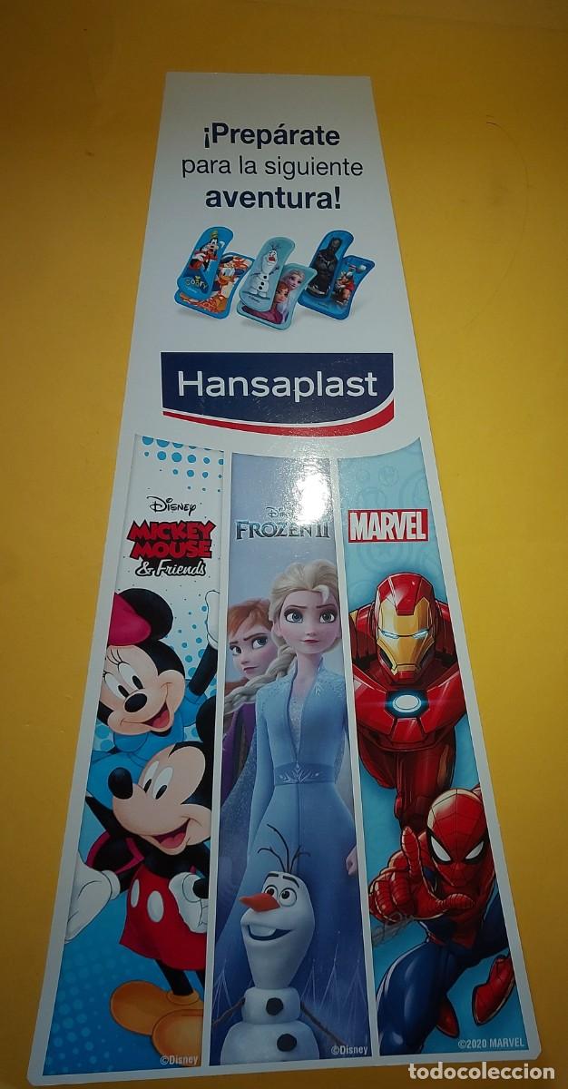 Coleccionismo: CARTEL EXPOSITOR PUBLICIDAD TIRITAS HANSAPLAT, DECORADOS DE DISNEY, FROZEN, MARVEL