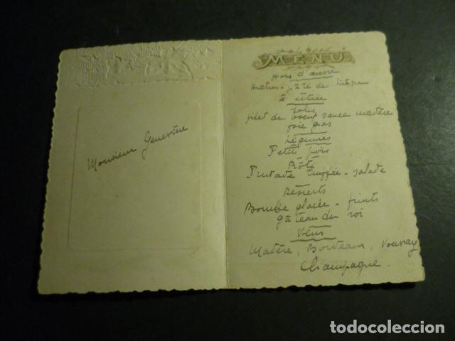 Colecionismo: MENU MINUTA DIPTICO RELIEVE