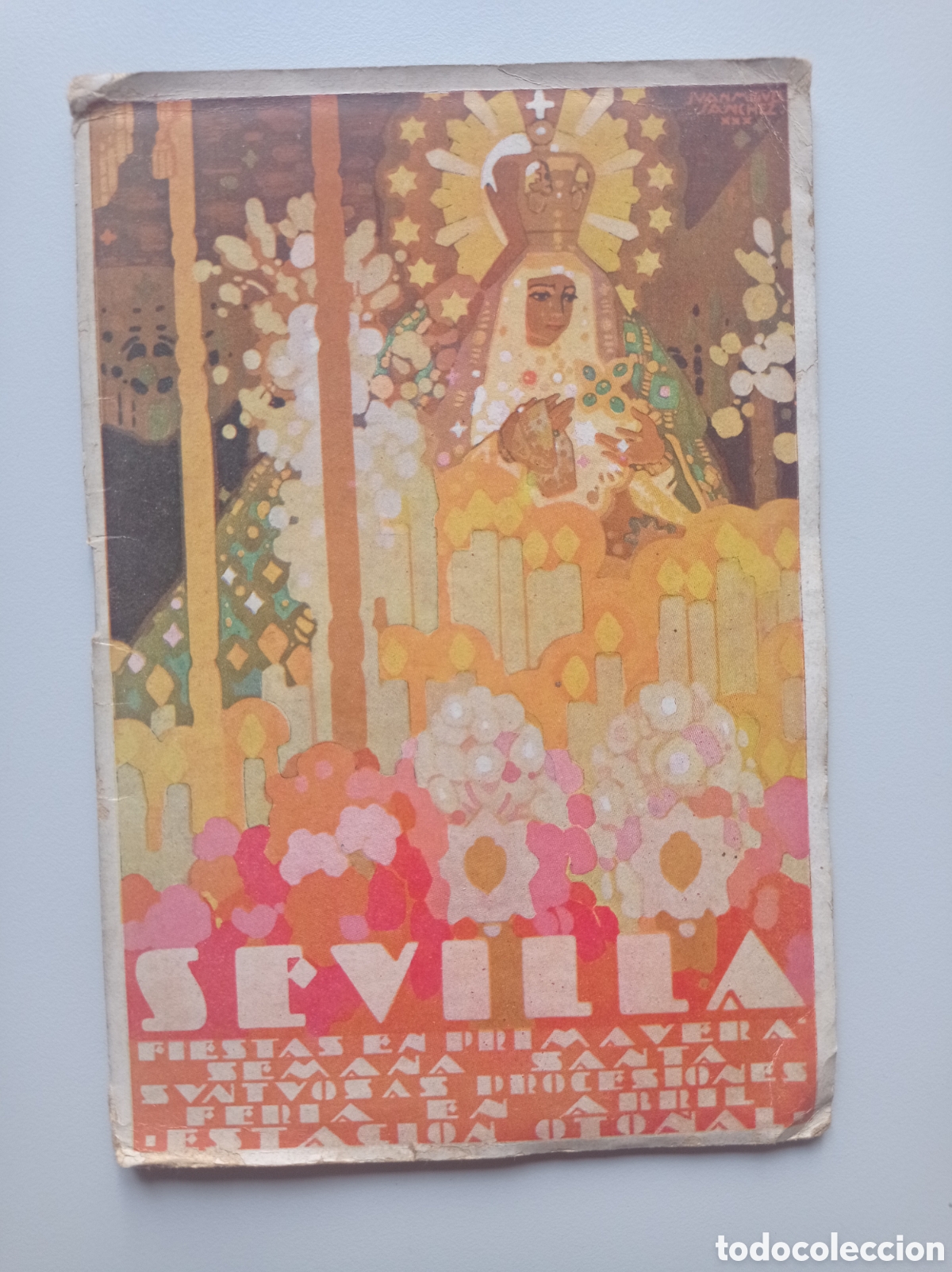 Coleccionismo: SEVILLA. FIESTAS EN PRIMAVERA SEMANA SANTA. PROFESIONES. FERIA DE ABRIL. ESTACI&Oacute;N OTO&Ntilde;AL.