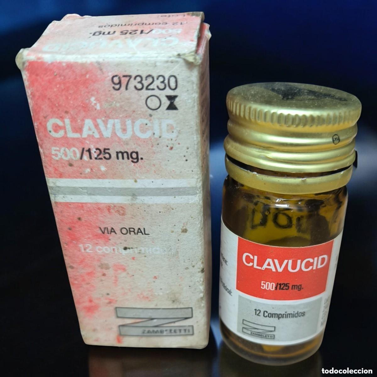Collecting: Antiguo Clavucid 500/125 Mg &ndash; Antibi&oacute;tico Vintage De Farmacia Espa&ntilde;ola (1989)