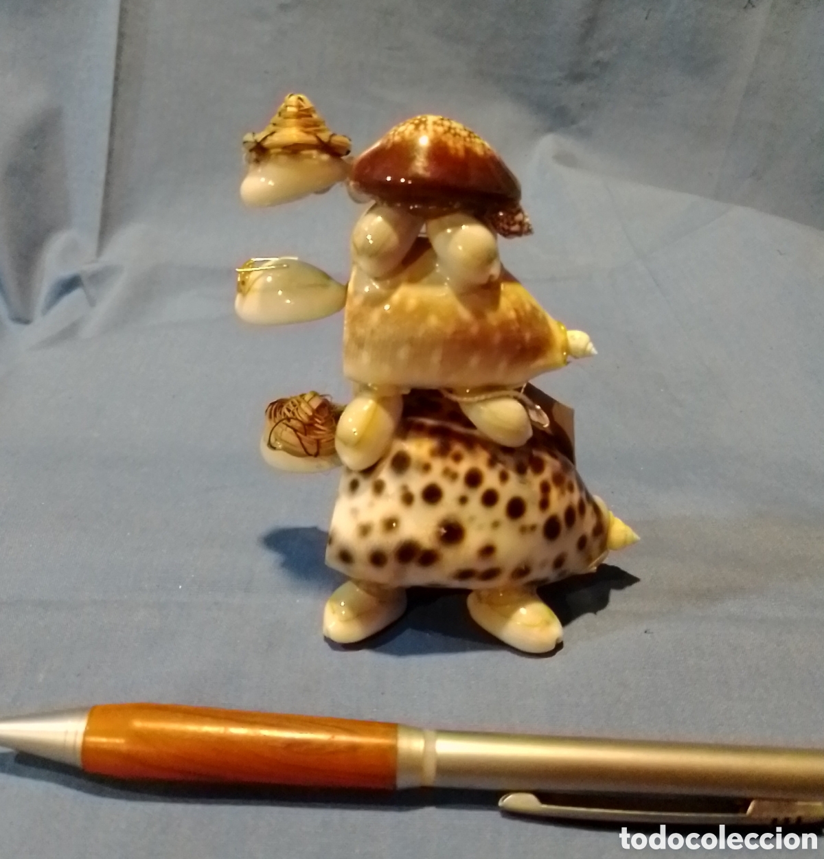 Coleccionismo: Figura de tortugas de caracolas