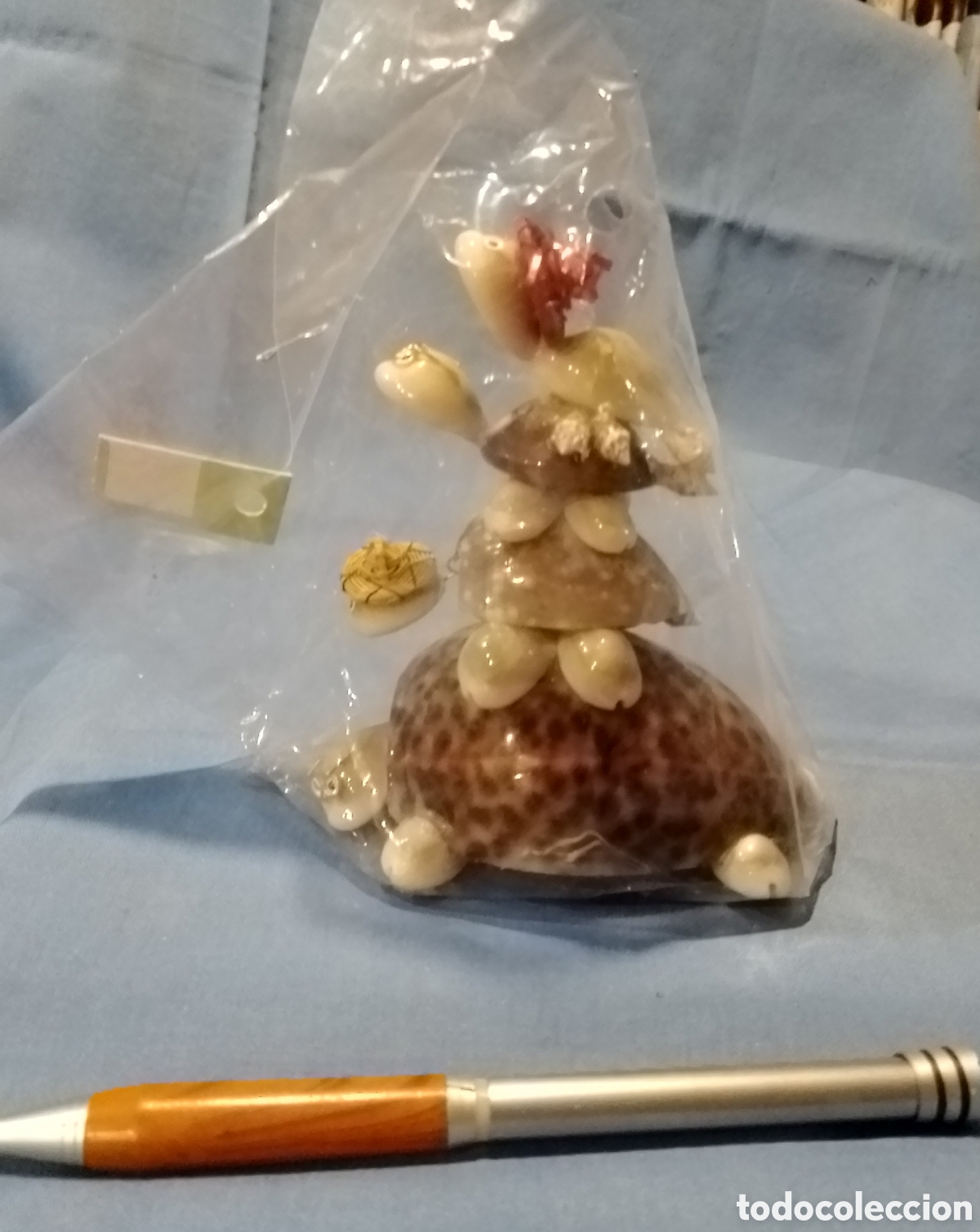 Coleccionismo: Figura de tortugas de caracolas