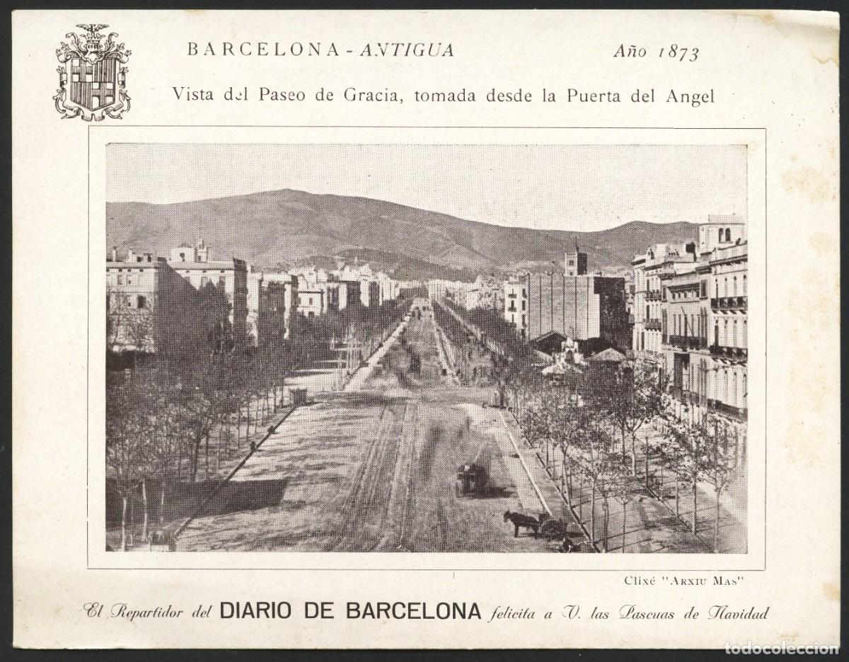 Sammelleidenschaft Papier: TARJETA ANTIGUA, DIARIO DE BARCELONA, EL REPARTIDOR