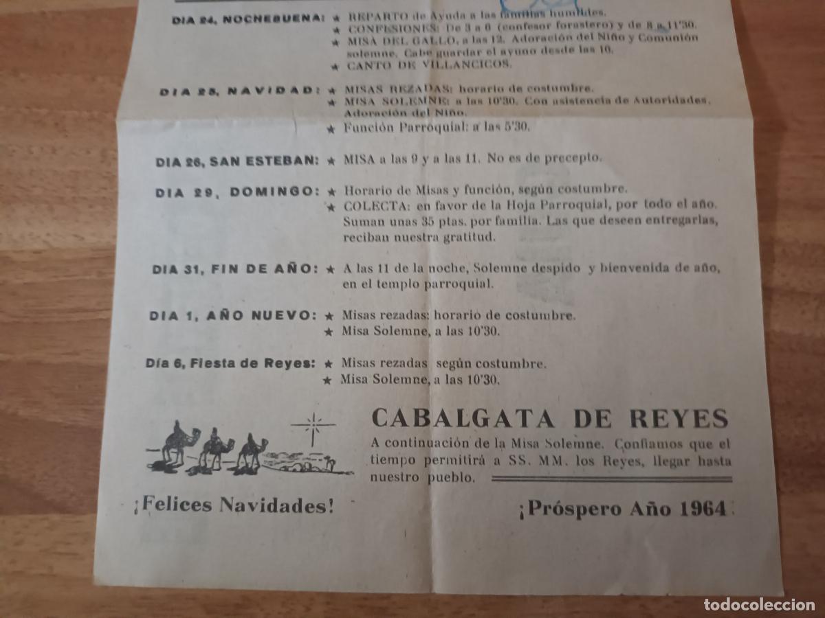 Coleccionismo: PROGRAMA NAVIDAD DE 1963. VALLFOGONA DE BALAGUER. Cabalgata de Reyes - Foto 3