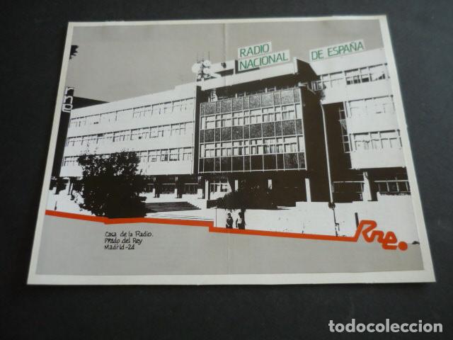 Sammelleidenschaft Papier: MADRID RADIO NACINAL DE ESPA&Ntilde;A TARJETA 18 X 22 CM